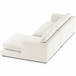 Mazzini Sofas Canapés^Canapé d'angle droit Daphne 4 Places Ivoire - 270x170x86 cm