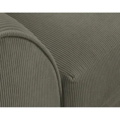 Canapé d'angle Droit Quince Velours côtelé 4 Places gris clair - 221x171x80 cm-Mazzini Sofas Clearance