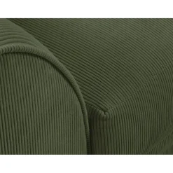 Mazzini Sofas Canapés^Canapé d'angle Droit Quince Velours côtelé 4 Places vert - 221x171x80 cm
