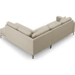 Mazzini Sofas Canapés^Canapé d'angle Droit Venus 5 Places beige - 254x185x90 cm