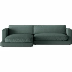 Mazzini Sofas Canapés^Canapé d'angle Gauche Daphne 4 Places Vert mousse - 270x170x86 cm