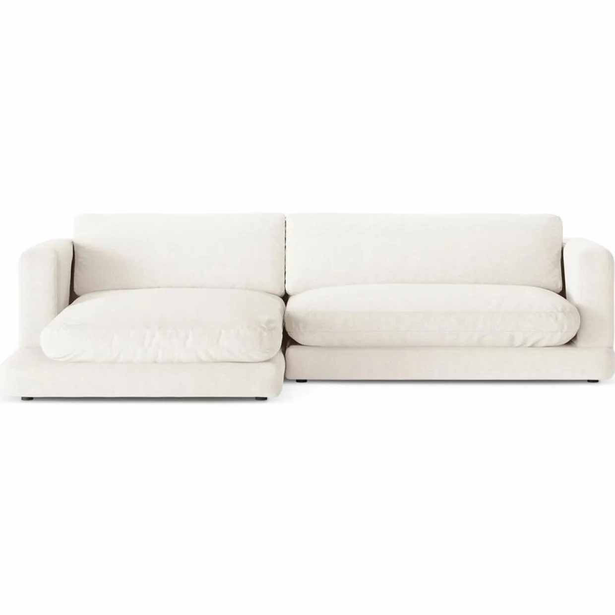 Mazzini Sofas Canapés^Canapé d'angle Gauche Daphne 4 Places Ivoire - 270x170x86 cm