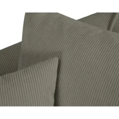 Mazzini Sofas Canapés^Canapé d'angle Gauche Quince Velours côtelé 4 Places gris clair - 221x171x80 cm