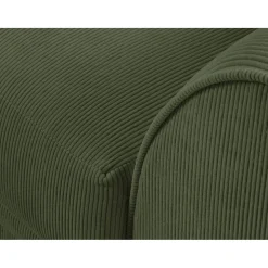 Mazzini Sofas Canapés^Canapé d'angle Gauche Quince Velours côtelé 4 Places vert - 221x171x80 cm