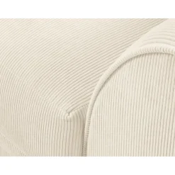 Canapé d'angle Gauche Quince Velours côtelé 4 Places beige clair - 221x171x80 cm-Mazzini Sofas Clearance