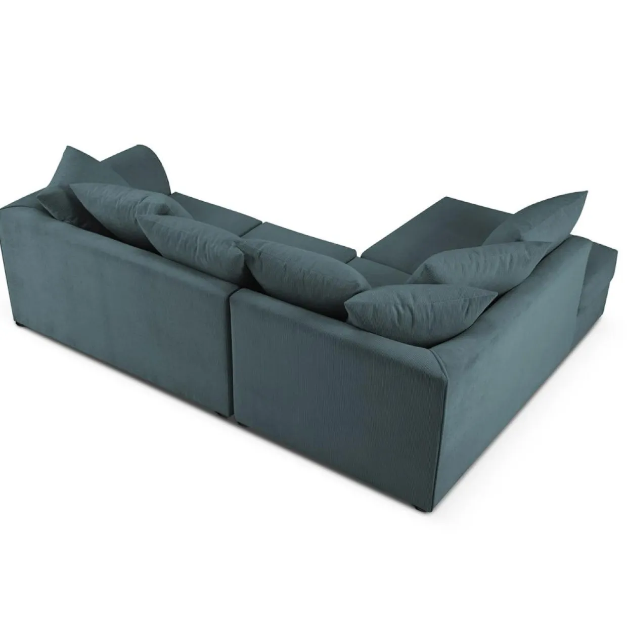 Mazzini Sofas Canapés^Canapé d'angle gauche Quince 4 Places bleu - 221x171x80 cm