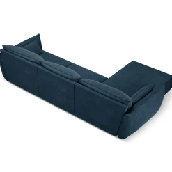 Canapé D'Angle Gauche Vanda 5 Places 2 bleu roi - 208x166x85 cm-Mazzini Sofas Clearance