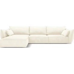 Canapé D'Angle Gauche Vanda 5 Places 2 beige clair - 208x166x85 cm-Mazzini Sofas Sale