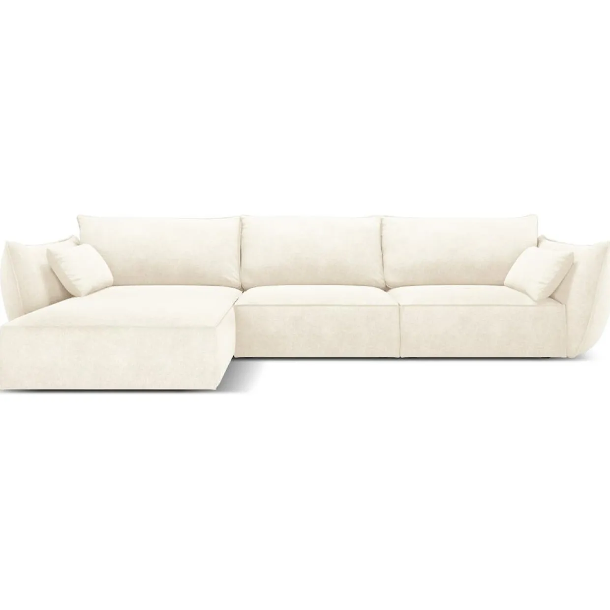 Canapé D'Angle Gauche Vanda 5 Places 2 beige clair - 208x166x85 cm-Mazzini Sofas Sale