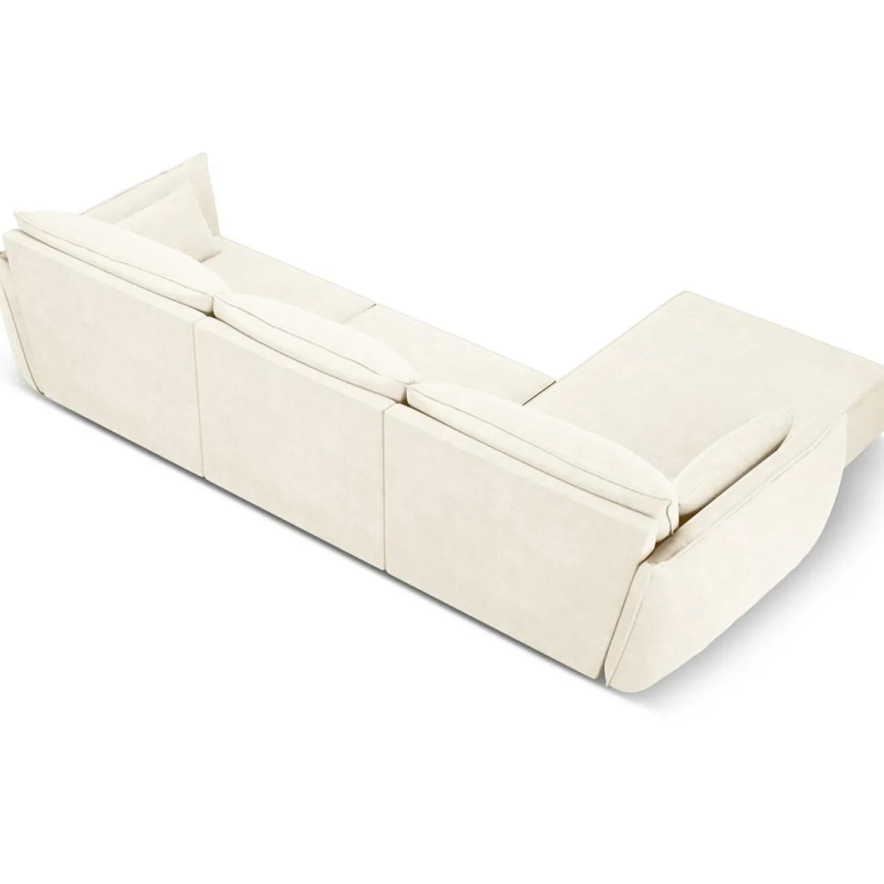 Canapé D'Angle Gauche Vanda 5 Places 2 beige clair - 208x166x85 cm-Mazzini Sofas Sale