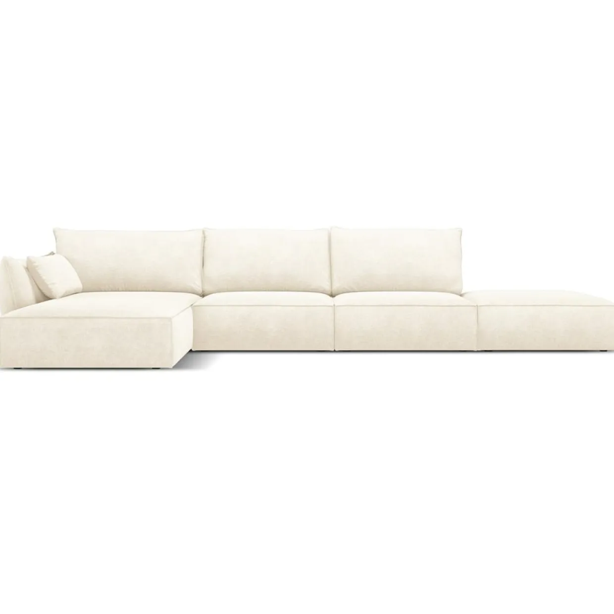 Mazzini Sofas Canapés^Canapé D'Angle Gauche Vanda 5 Places 1 beige clair - 386x166x85 cm
