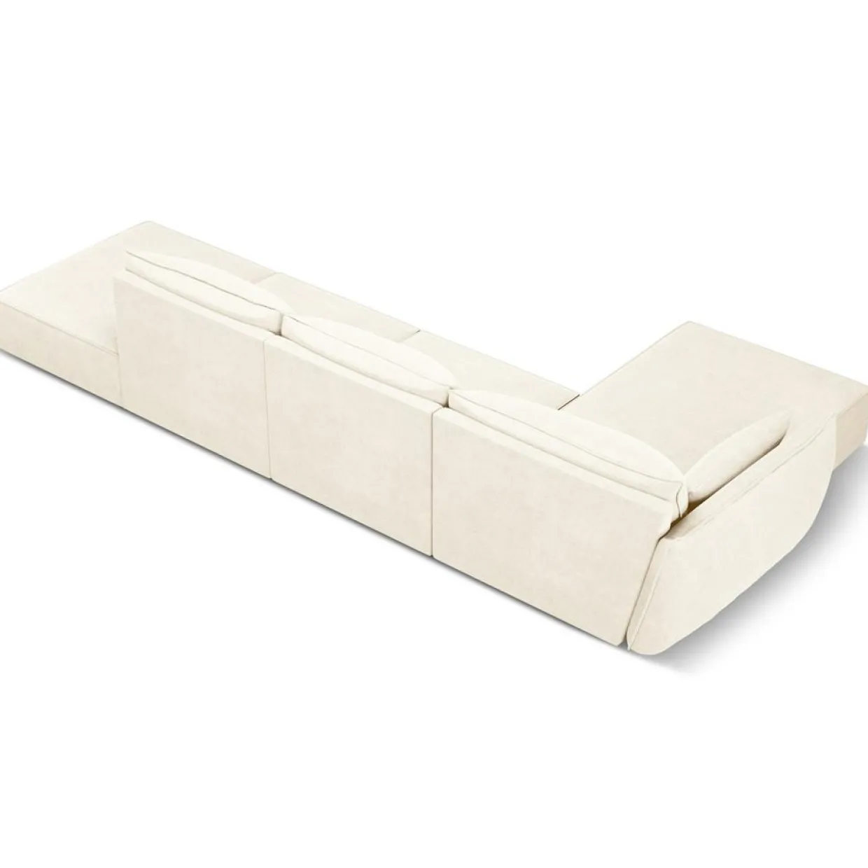 Mazzini Sofas Canapés^Canapé D'Angle Gauche Vanda 5 Places 1 beige clair - 386x166x85 cm
