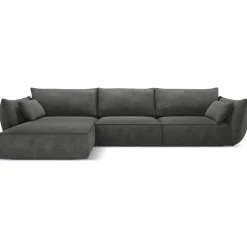 Mazzini Sofas Canapés^Canapé D'Angle Gauche Vanda 5 Places 2 gris - 208x166x85 cm