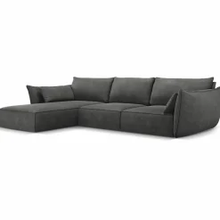 Mazzini Sofas Canapés^Canapé D'Angle Gauche Vanda 5 Places 2 gris - 208x166x85 cm