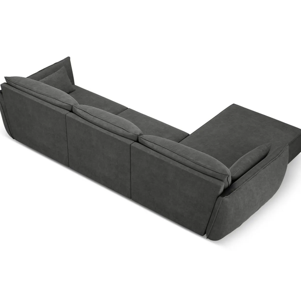 Mazzini Sofas Canapés^Canapé D'Angle Gauche Vanda 5 Places 2 gris - 208x166x85 cm