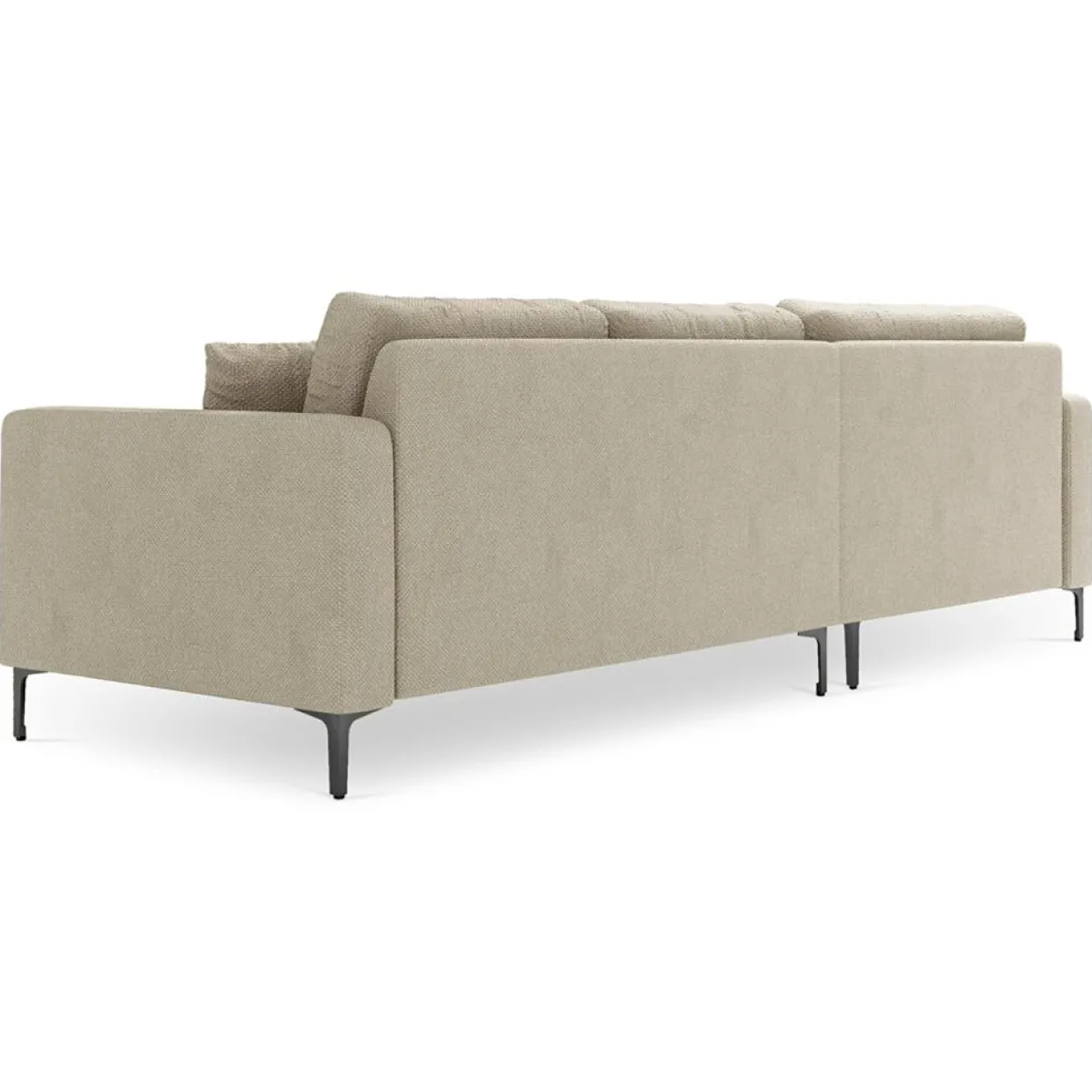Canapé d'angle Gauche Venus 4 Places beige - 248x160x90 cm-Mazzini Sofas Best