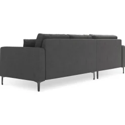 Mazzini Sofas Canapés^Canapé d'angle Gauche Venus 4 Places gris foncé - 248x160x90 cm
