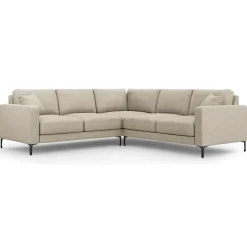 Canapé d'angle Symétrique Venus 5 Places beige - 250x238x90 cm-Mazzini Sofas Sale