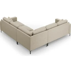 Canapé d'angle Symétrique Venus 5 Places beige - 250x238x90 cm-Mazzini Sofas Sale