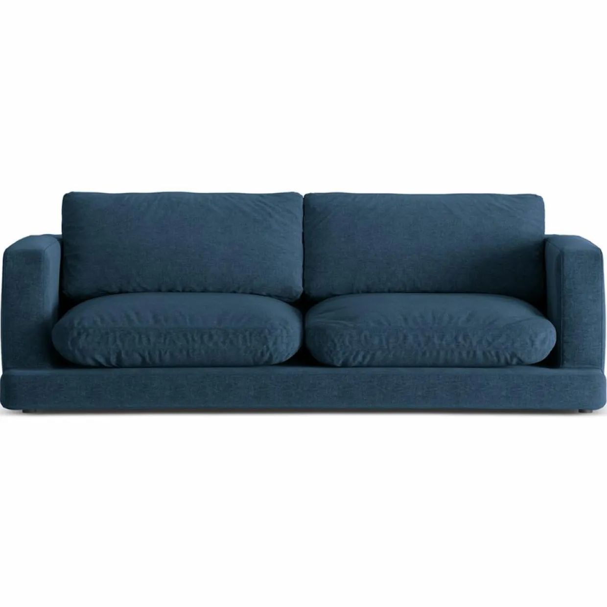 Mazzini Sofas Canapés^Canapé Daphne 3 Places Bleu Marine - 210x105x86 cm