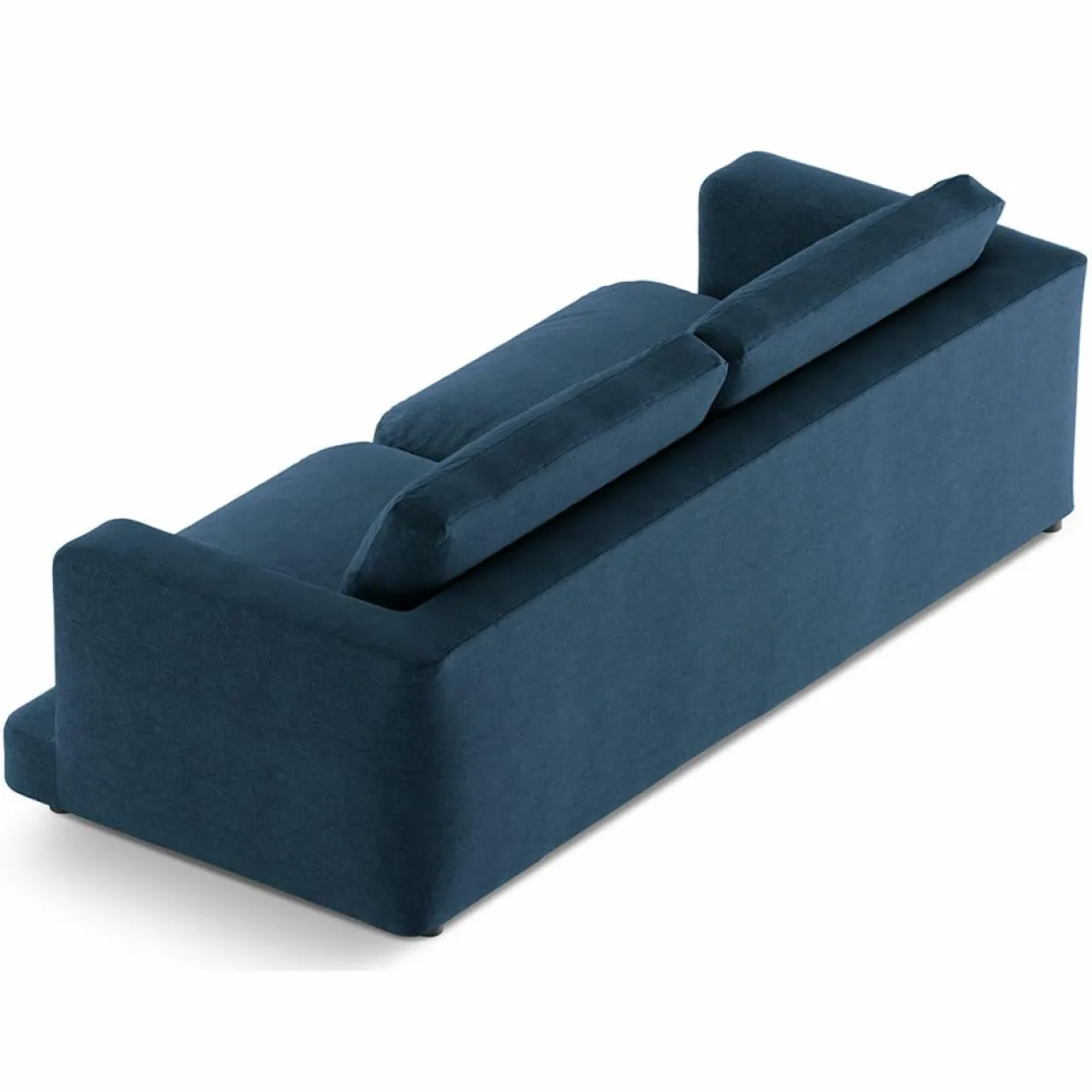 Mazzini Sofas Canapés^Canapé Daphne 3 Places Bleu Marine - 210x105x86 cm
