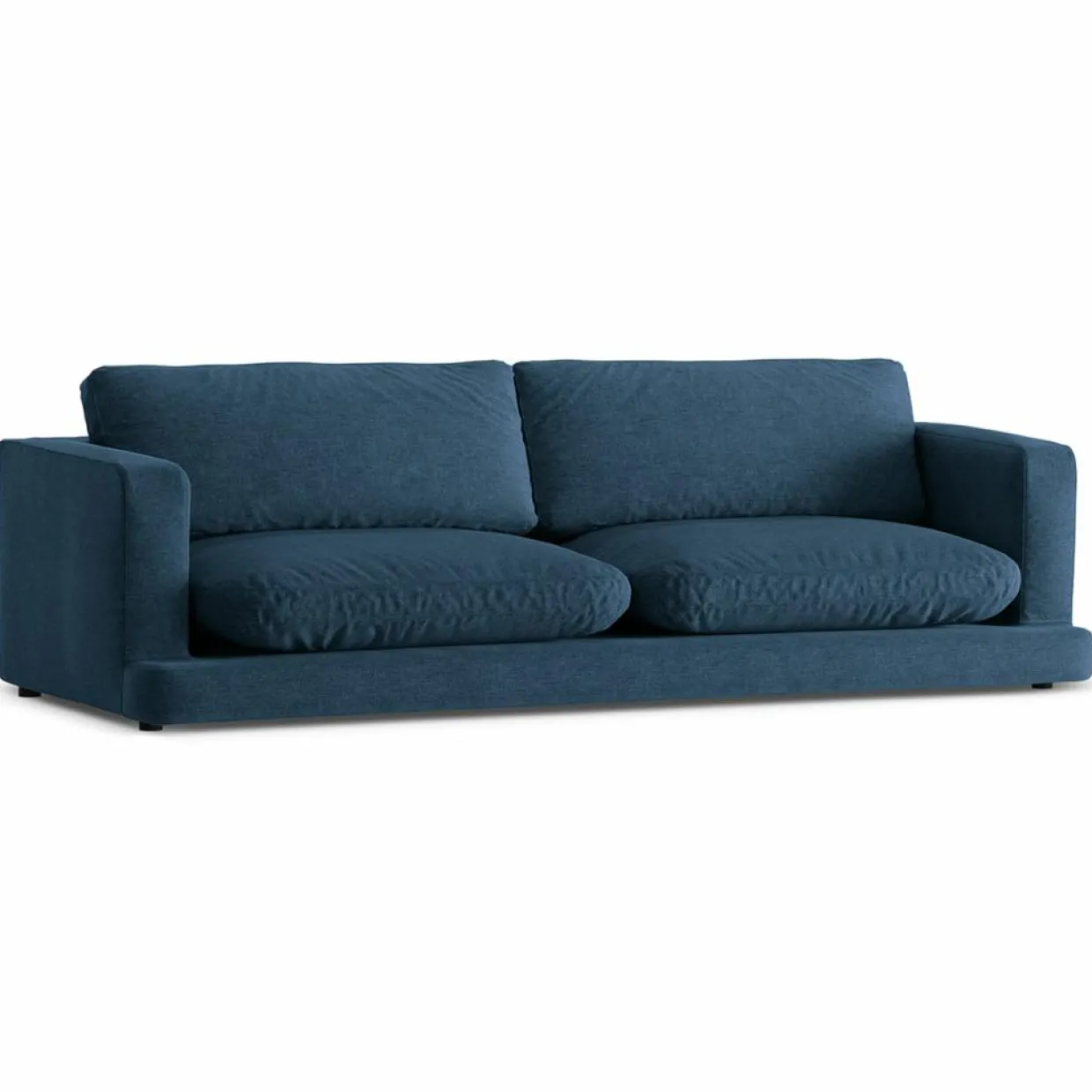 Canapé Daphne 4 Places Bleu Marine - 240x105x86 cm-Mazzini Sofas Discount