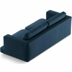 Canapé Daphne 4 Places Bleu Marine - 240x105x86 cm-Mazzini Sofas Discount