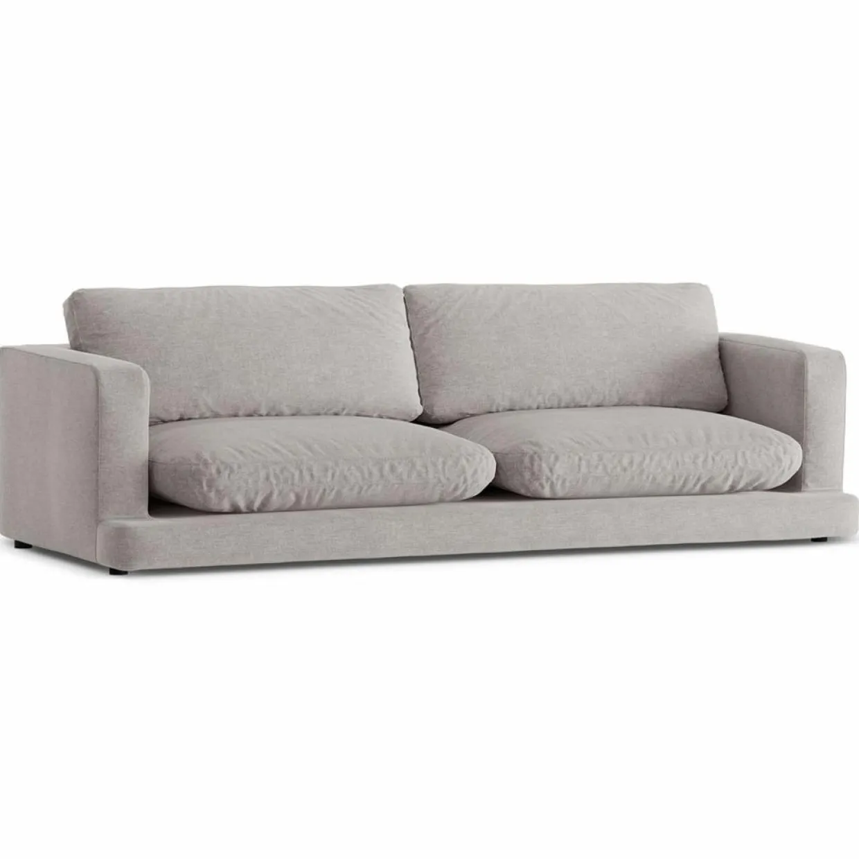 Mazzini Sofas Canapés^Canapé Daphne 4 Places Gris chaud - 240x105x86 cm