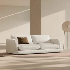 Canapé Daphne 4 Places Ivoire - 240x105x86 cm-Mazzini Sofas Outlet