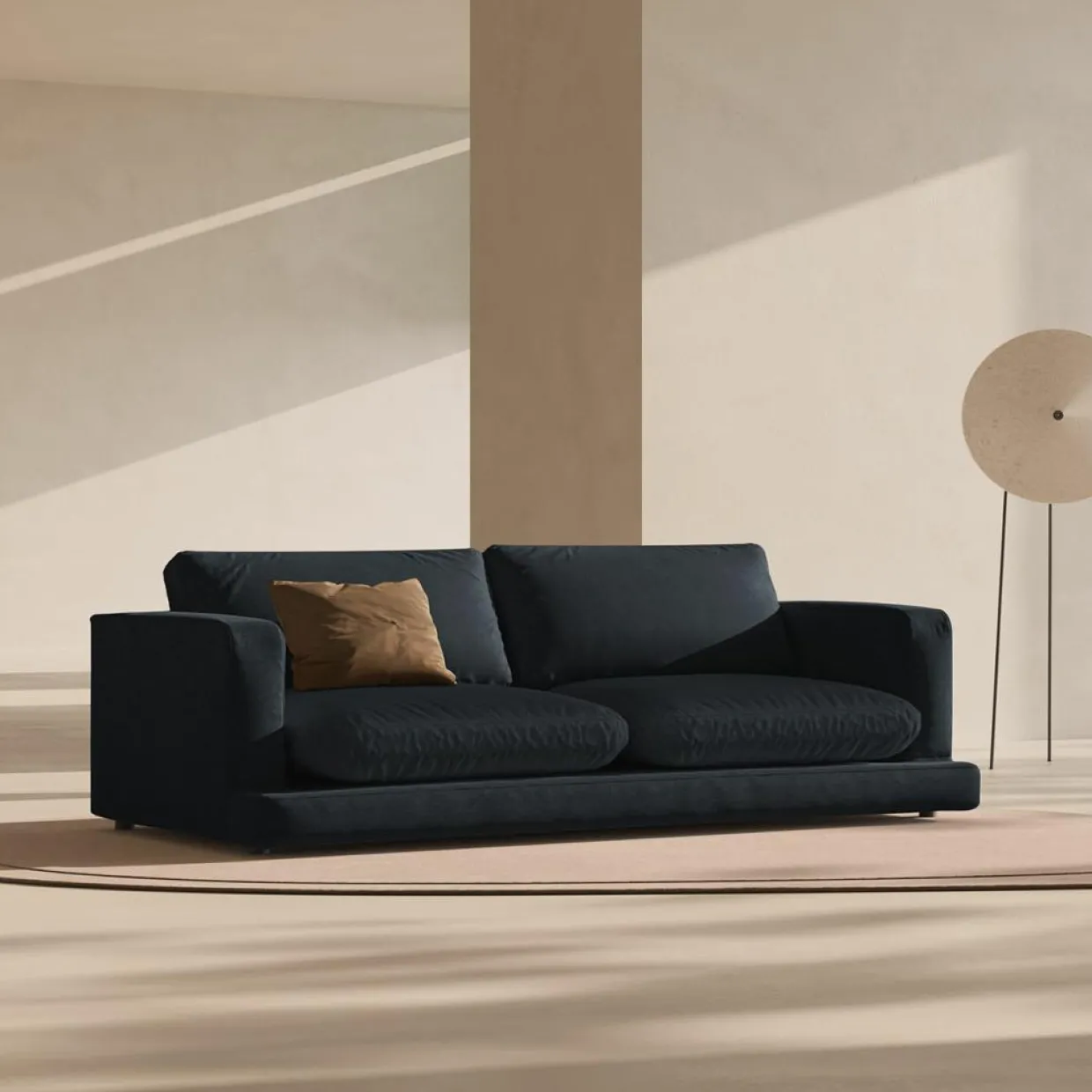 Canapé Daphne 4 Places Noir - 240x105x86 cm-Mazzini Sofas Clearance