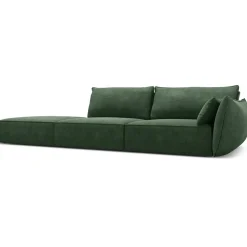 Mazzini Sofas Canapés^Canapé droit Vanda 4 Places vert bouteille - 286x100x85 cm