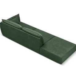 Mazzini Sofas Canapés^Canapé droit Vanda 4 Places vert bouteille - 286x100x85 cm
