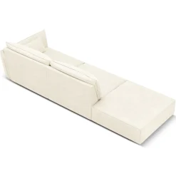 Mazzini Sofas Canapés^Canapé droit Vanda 4 Places beige clair - 286x100x85 cm