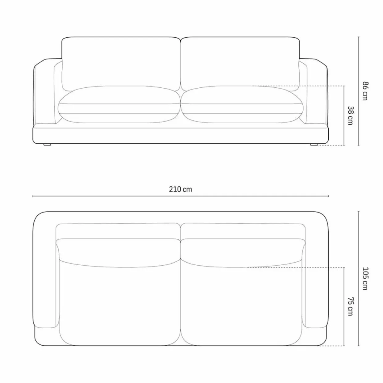 Mazzini Sofas Canapés^Canapé en Velours Daphne 3 Places Bleu Foncé - 210x105x86 cm