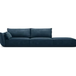 Canapé gauche Vanda 4 Places bleu roi - 286x100x85 cm-Mazzini Sofas Online