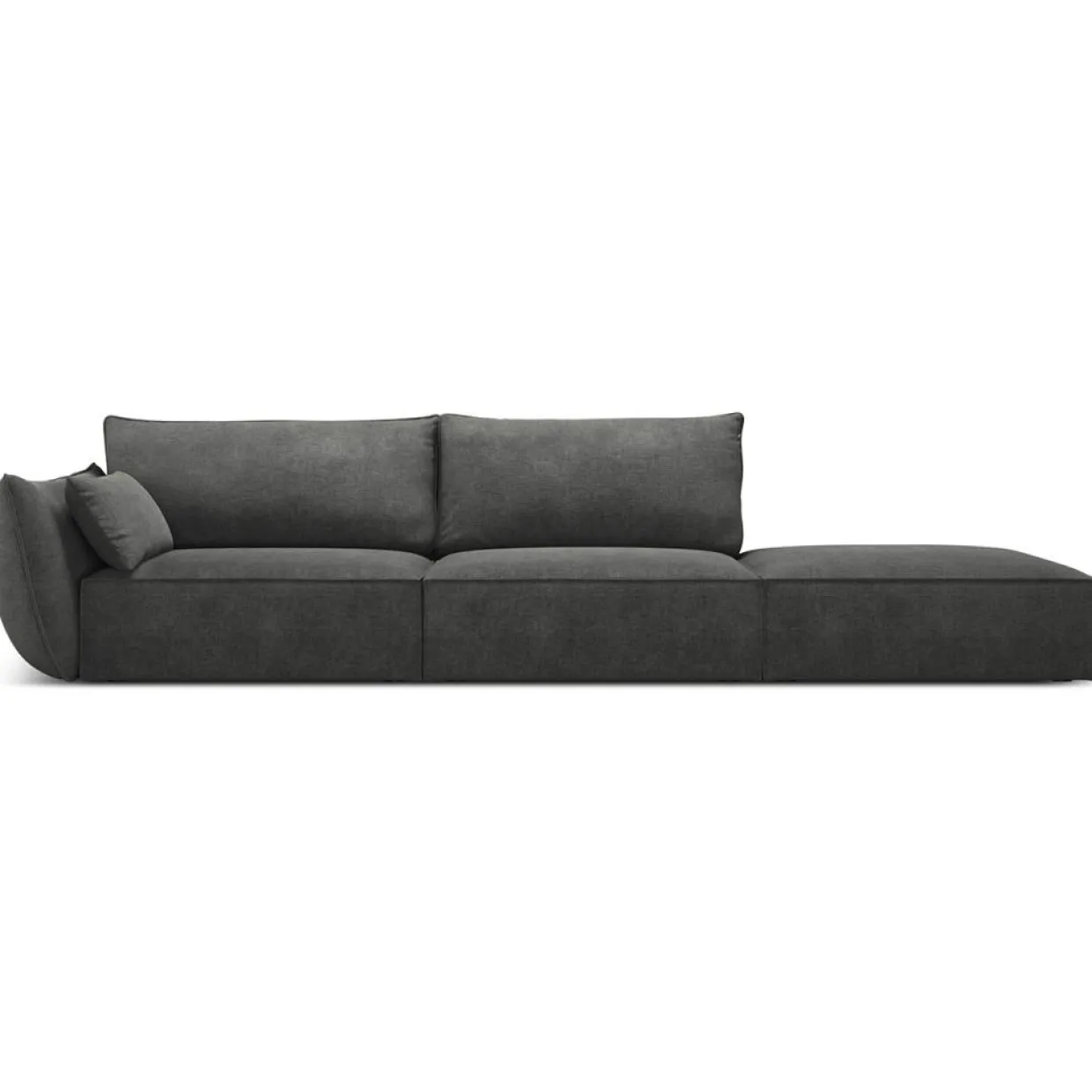 Mazzini Sofas Canapés^Canapé gauche Vanda 4 Places gris - 286x100x85 cm
