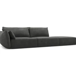 Mazzini Sofas Canapés^Canapé gauche Vanda 4 Places gris - 286x100x85 cm