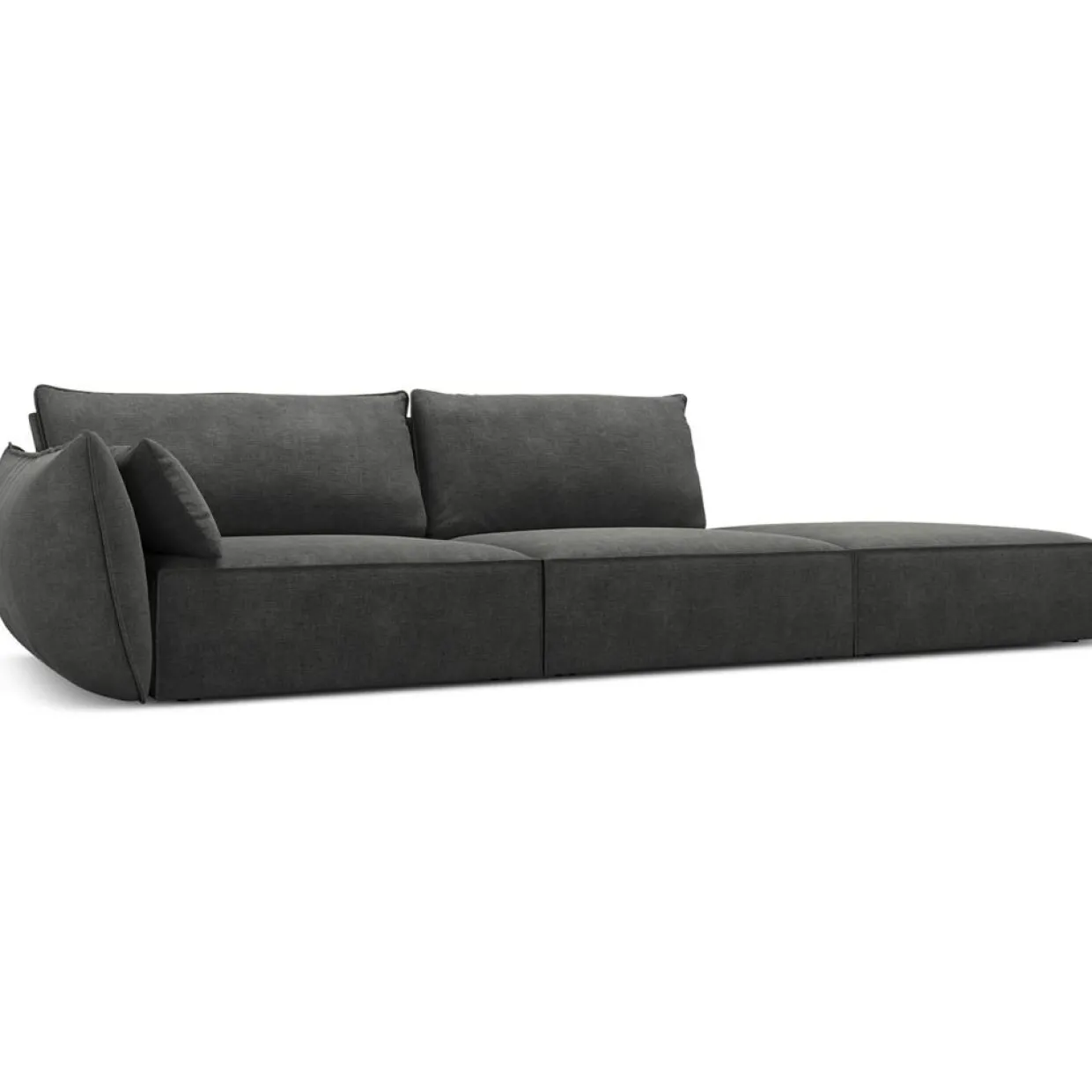 Mazzini Sofas Canapés^Canapé gauche Vanda 4 Places gris - 286x100x85 cm