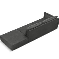 Mazzini Sofas Canapés^Canapé gauche Vanda 4 Places gris - 286x100x85 cm