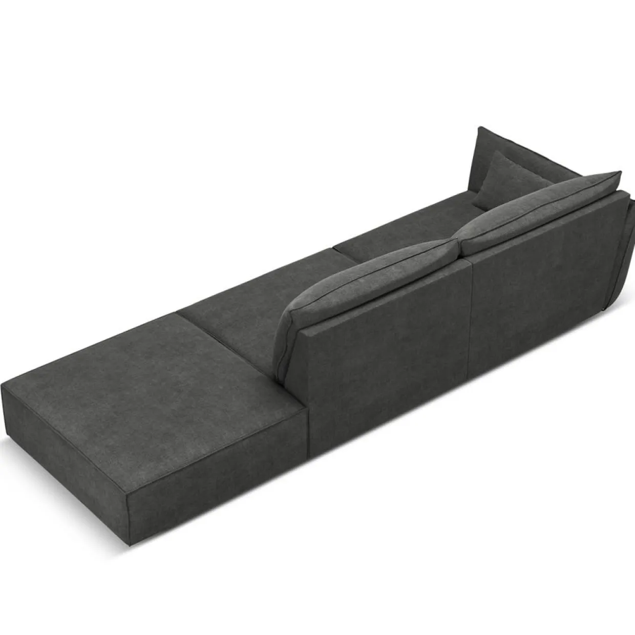 Mazzini Sofas Canapés^Canapé gauche Vanda 4 Places gris - 286x100x85 cm