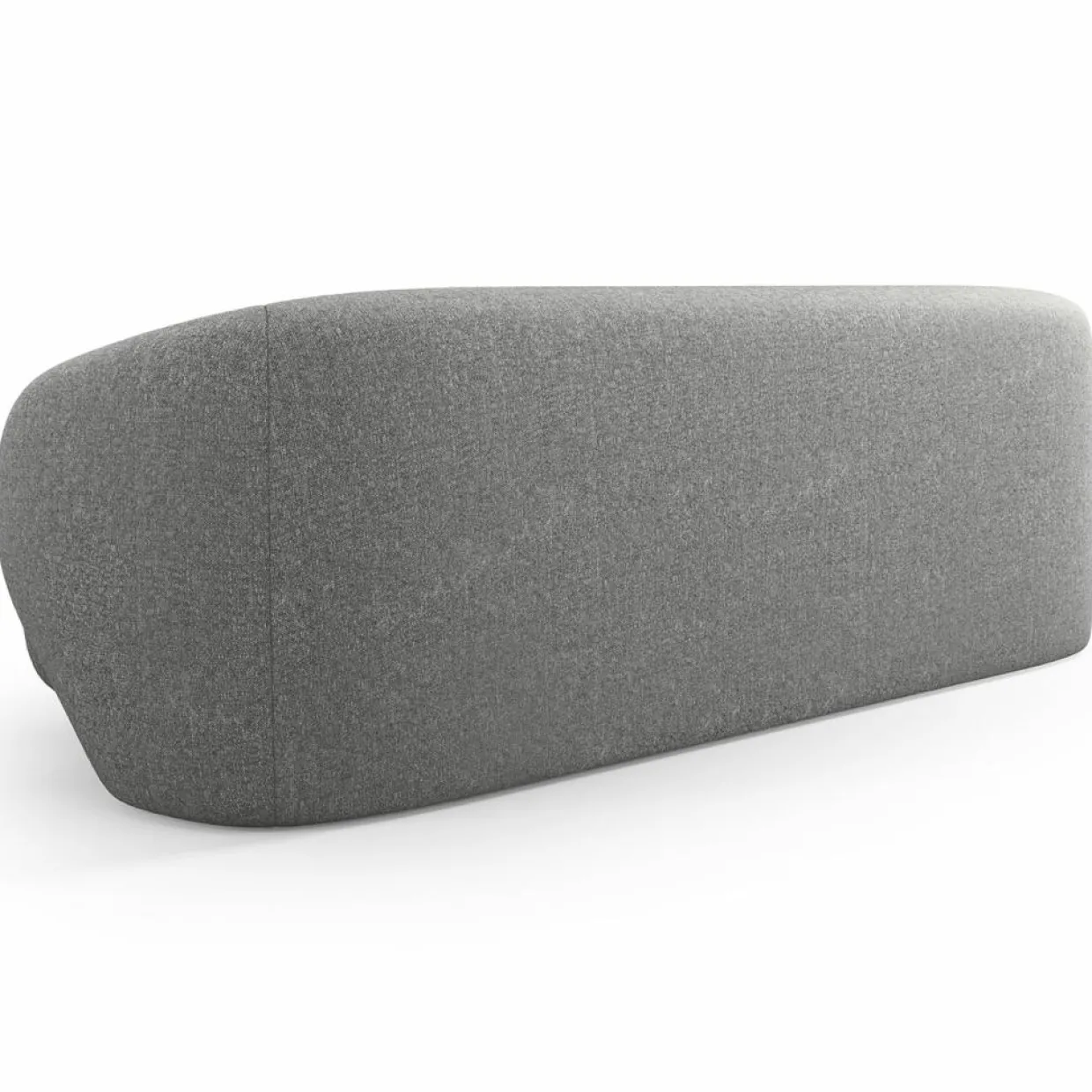 Mazzini Sofas Canapés^Canapé Linden 3 Chenille Places gris foncé - 204x102x72 cm