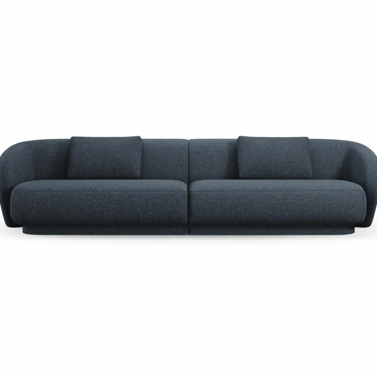 Canapé Linden Chenille 4 Places bleu - 304x102x72 cm-Mazzini Sofas Online