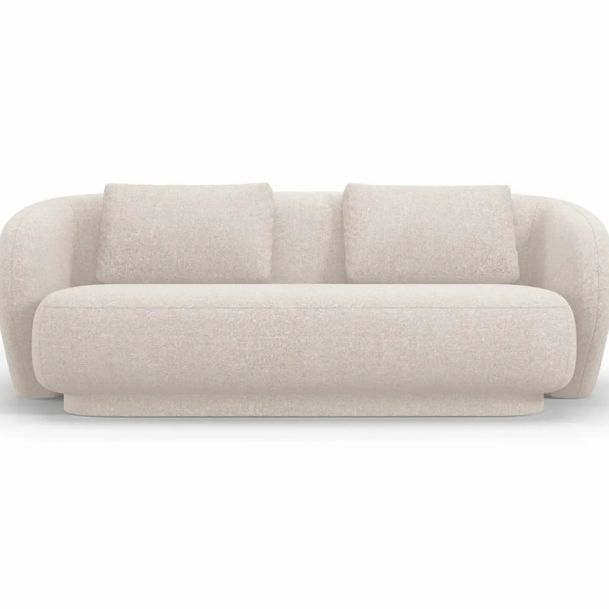 Mazzini Sofas Canapés^Canapé Linden Chenille 2 Places beige - 169x102x72 cm