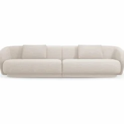 Canapé Linden Chenille 4 Places beige - 304x102x72 cm-Mazzini Sofas Outlet