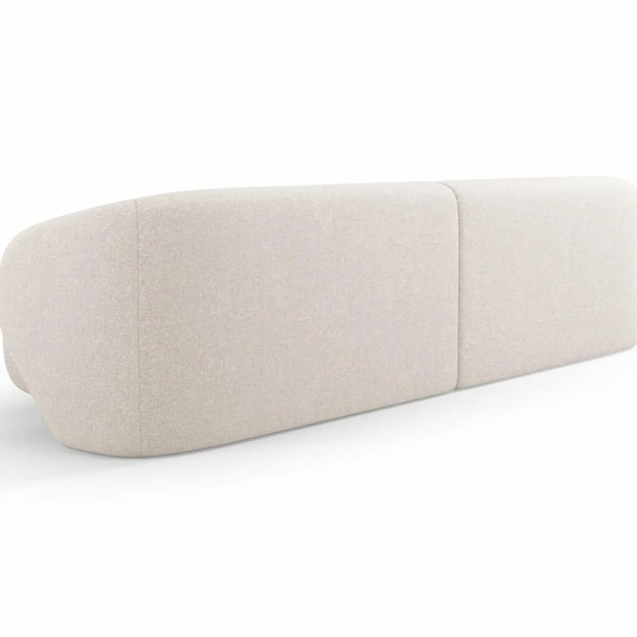 Canapé Linden Chenille 4 Places beige - 304x102x72 cm-Mazzini Sofas Outlet