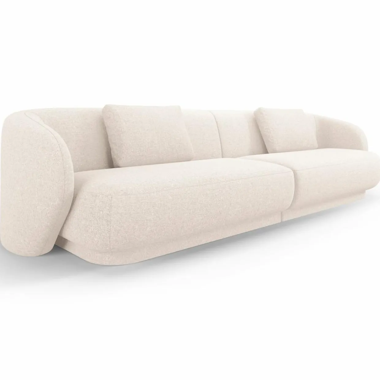 Mazzini Sofas Canapés^Canapé Linden Chenille 4 Places beige clair - 304x102x72 cm