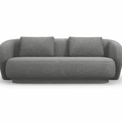 Mazzini Sofas Canapés^Canapé Linden Chenille 2 Places gris foncé - 169x102x72 cm