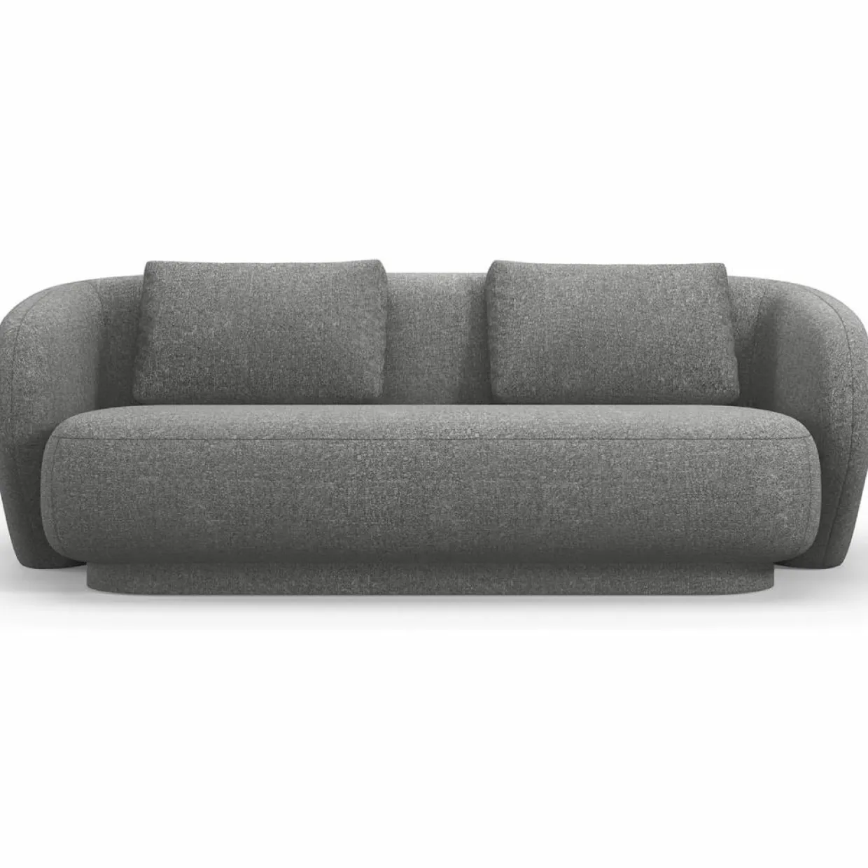 Mazzini Sofas Canapés^Canapé Linden Chenille 2 Places gris foncé - 169x102x72 cm