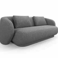Mazzini Sofas Canapés^Canapé Linden Chenille 2 Places gris foncé - 169x102x72 cm