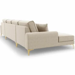 Canapé Panoramique 6 places Madara beige - 334x182x90 cm-Mazzini Sofas New